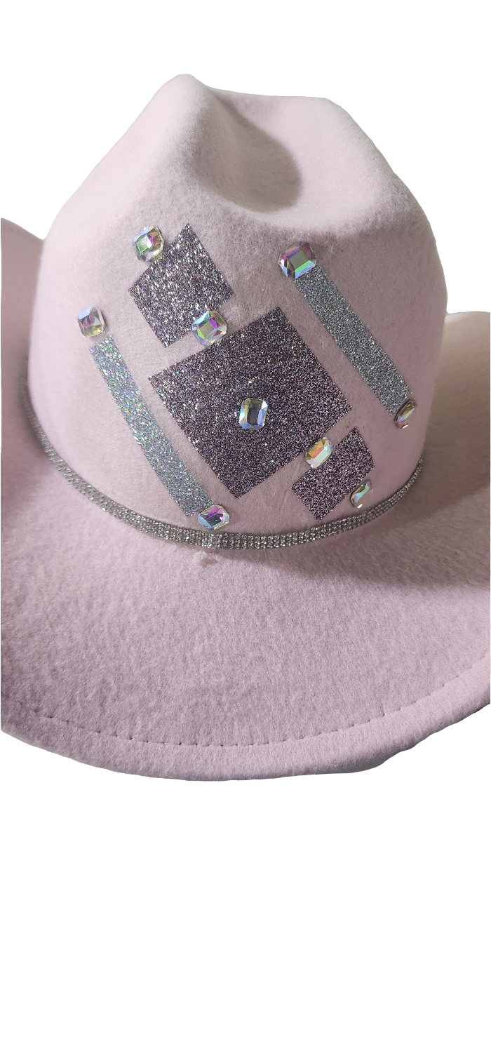 Ladies Pink Cowgirl hat and matched tshirt