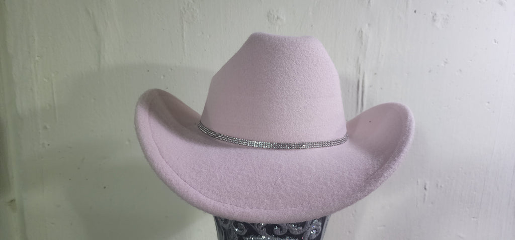 Ladies Pink Cowgirl Hat