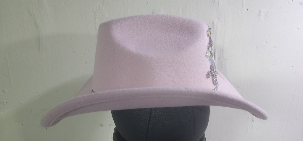 Ladies Pink Cowgirl Hat