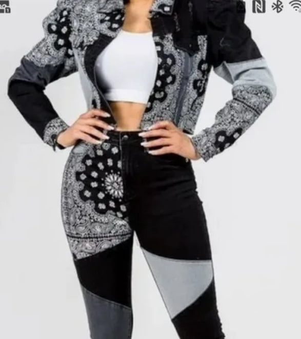 Ladies Denim pants set